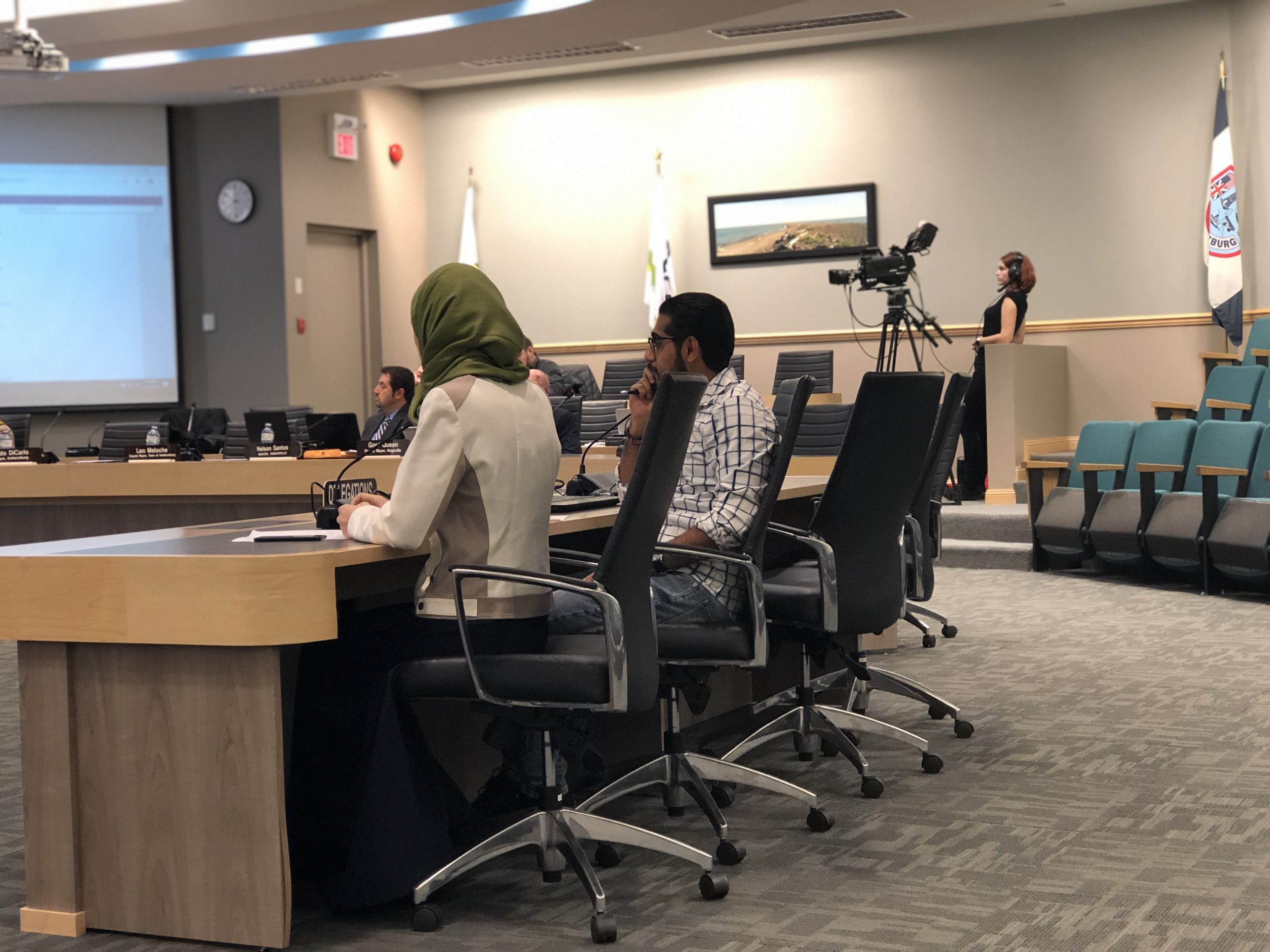 students present delegation at Essex County council