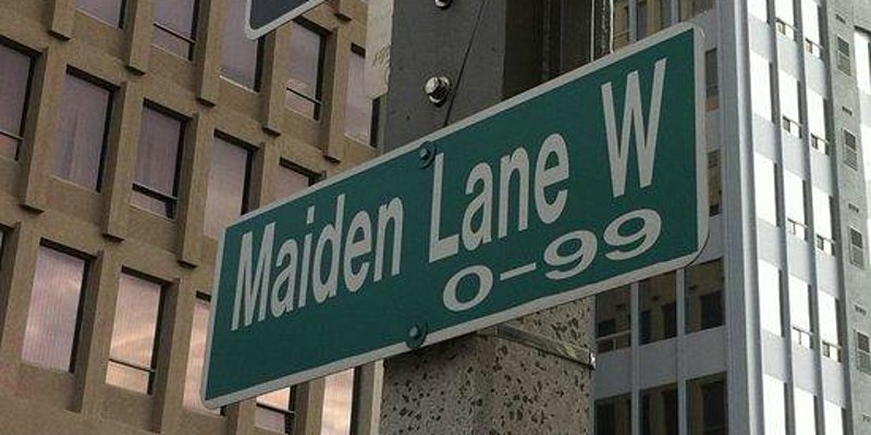 Maiden Lane Street Sign